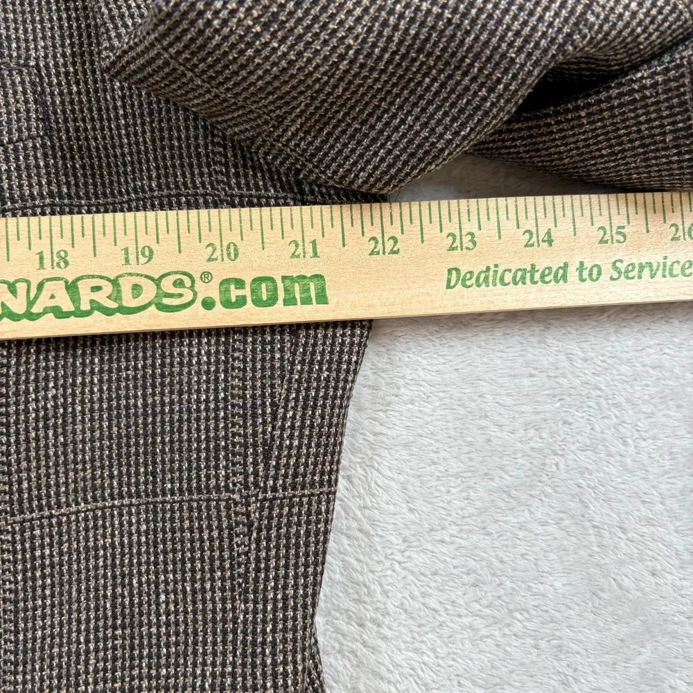 Vintage Bill Blass Brown‎ Tweed Sports Coat Mens 100% Silk Single Breasted